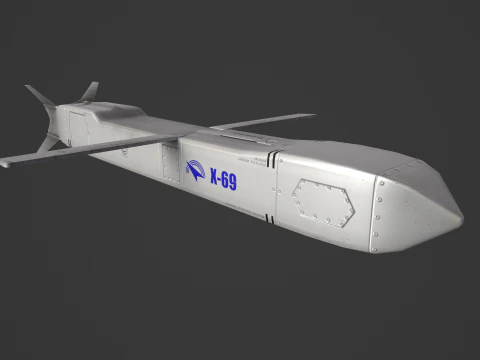 X-69 Cruise Missile 3D Model