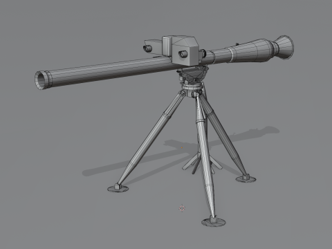 Breda Folgore 80 ATGM Italy 3D-Modell