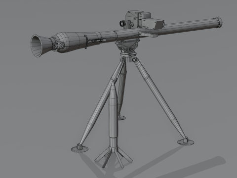 Breda Folgore 80 ATGM Italy 3D-Modell