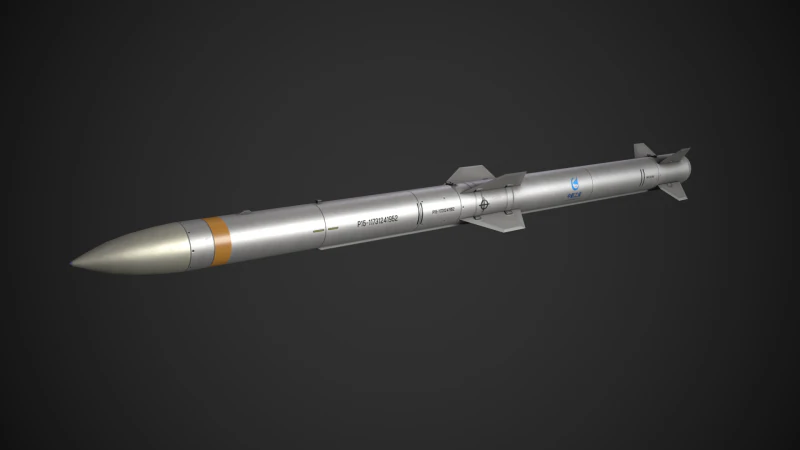 PL-15 AA Missile 3D Model .c4d .max .obj .3ds .fbx .stl .blend 