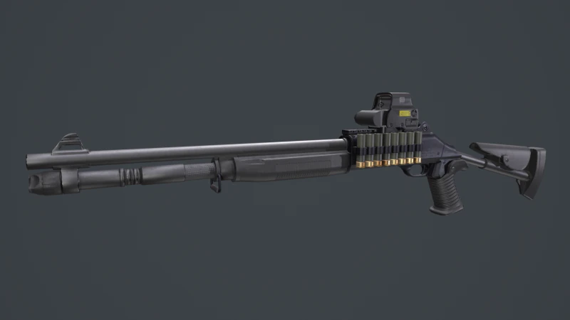 benelli m4 super 90 Modelo 3D .c4d .max .obj .3ds .fbx .stl .blend