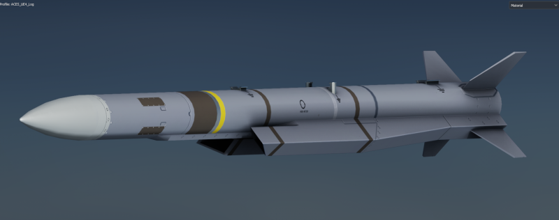 Meteor AA Missile 3D Model .c4d .max .obj .3ds .fbx .stl .blend