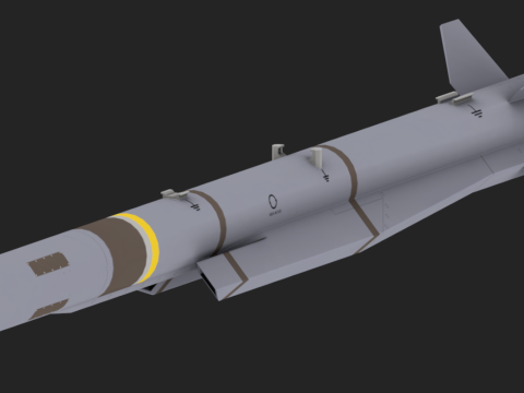 Meteor AA Missile 3D Model