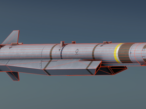 Meteor AA Missile 3D Model