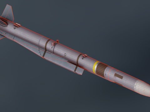Meteor AA Missile 3D Model