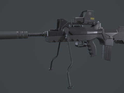 FAMAS G2 Valoris Eotech 552 Scope Modelo 3D