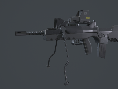 FAMAS G2 Valoris Eotech 552 Scope 3D Model