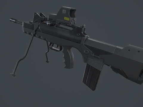 FAMAS G2 Valoris Eotech 552 Scope 3D Model