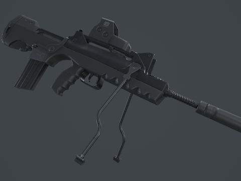 FAMAS G2 Valoris Eotech 552 Scope 3D Model