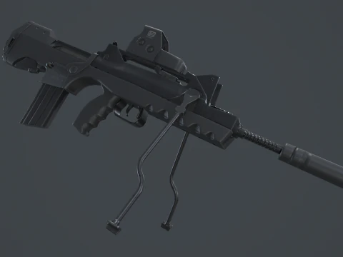 FAMAS G2 Valoris Eotech 552 Scope 3D Model