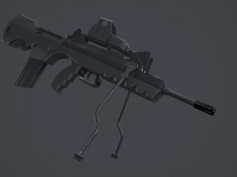 FAMAS G2 Valoris Eotech 552 Scope 3D Model