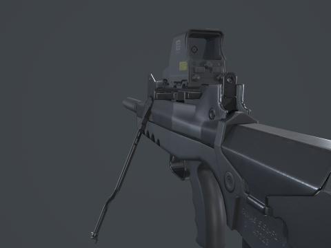 FAMAS G2 Valoris Eotech 552 Scope 3D Model