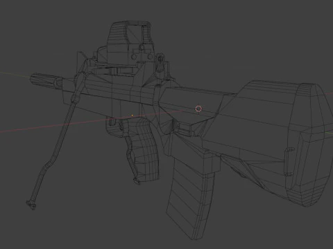 FAMAS G2 Valoris Eotech 552 Scope 3D Model