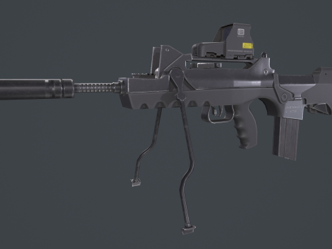 FAMAS G2 Valoris Eotech 552 Scope 3D Model