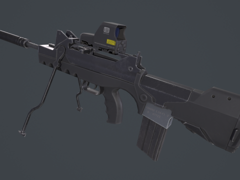 FAMAS G2 Valoris Eotech 552 Scope 3D Model