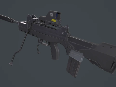 FAMAS G2 Valoris Eotech 552 Scope 3D Model