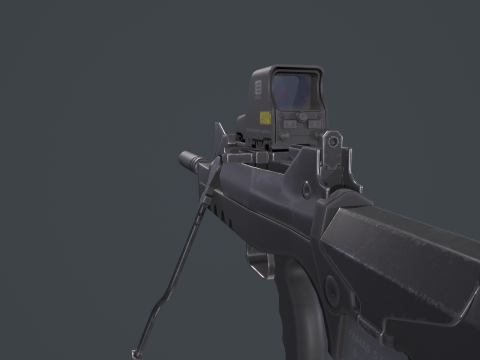 FAMAS G2 Valoris Eotech 552 Scope 3D Model
