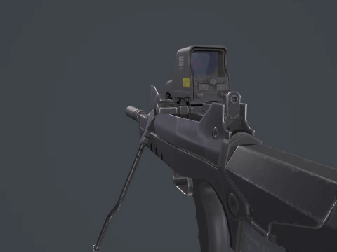 FAMAS G2 Valoris Eotech 552 Scope 3D Model