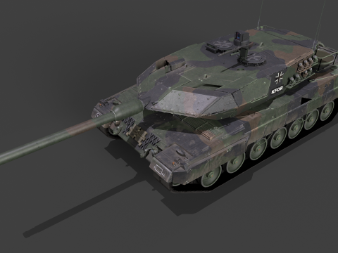 Leopard 2A6M Pack 3D Model