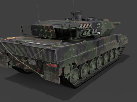 Leopard 2A6M Pack 3D Model