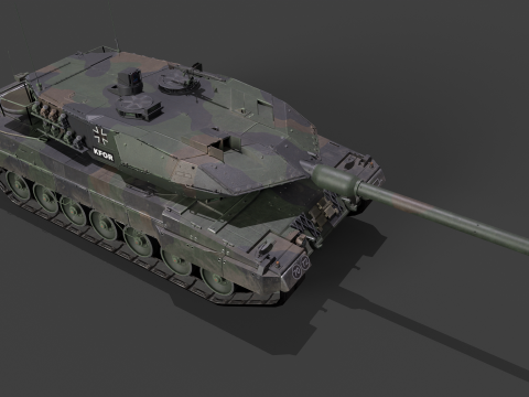 Leopard 2A6M Pack Modello 3D