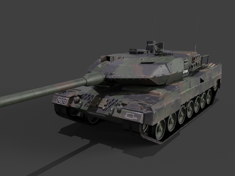 Leopard 2A6M Pack Modello 3D