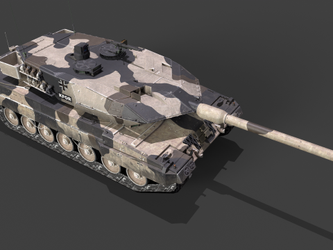 Leopard 2A6M Pack Modello 3D