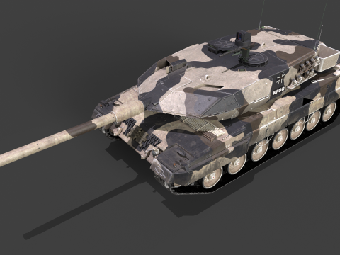 Leopard 2A6M Pack Modello 3D