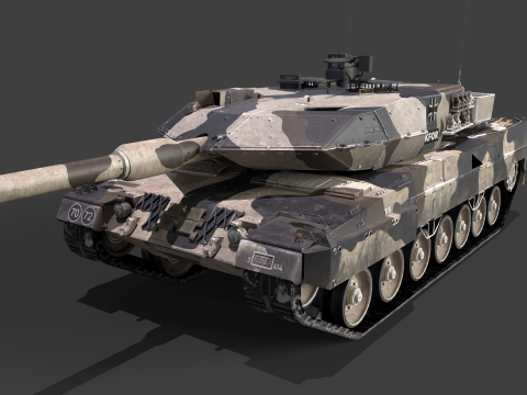 Leopard 2A6M Pack Modello 3D