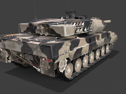 Leopard 2A6M Pack Modello 3D