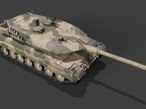 Leopard 2A6M Pack Modello 3D