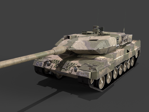 Leopard 2A6M Pack Modello 3D