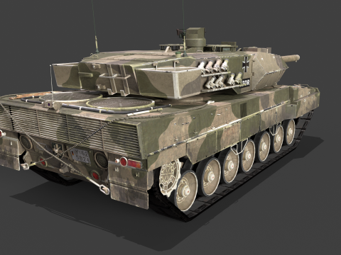 Leopard 2A6M Pack Modello 3D