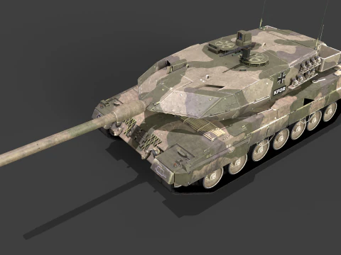 Leopard 2A6M Pack 3D Model