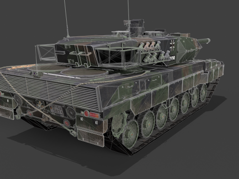 Leopard 2A6M Pack Modello 3D