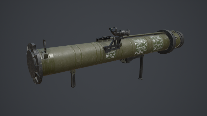 RPG-28 klyukva 3D-Modell .c4d .max .obj .3ds .fbx .stl .blend 