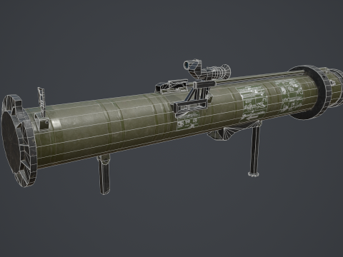 RPG-28 klyukva 3D-Modell