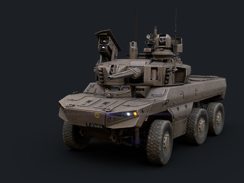 EBRC Jaguar 3D Model
