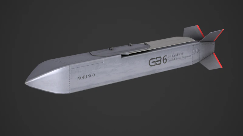 GB6 500kg Cruise Missile China Tianlei-1-2 3D Model .c4d .max .obj .3ds .fbx .stl .blend 