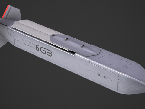 GB6 500kg Cruise Missile China Tianlei-1-2 3D Model