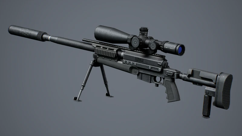 PGM Ultima Ratio 3D Model .c4d .max .obj .3ds .fbx .stl .blend 
