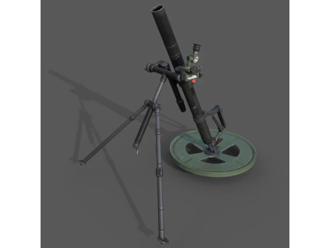 M224 60mm mortar 3D Model