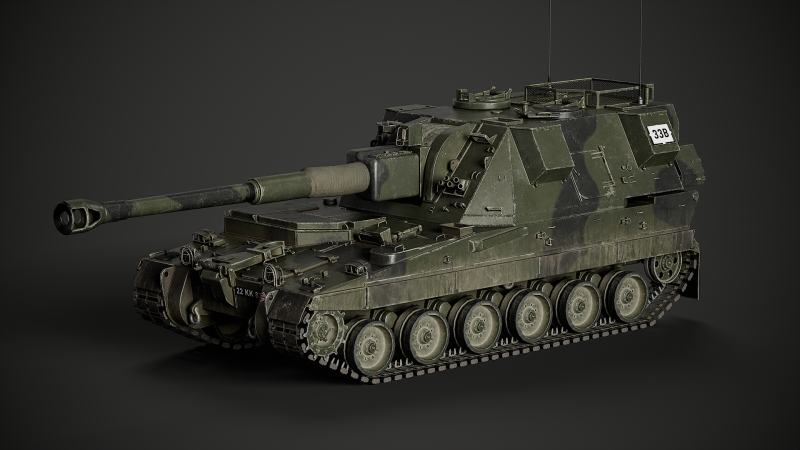 AS-90 3D Модель .c4d .max .obj .3ds .fbx .stl .blend