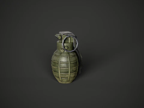 Type 86p China Hand Grenade 3D Model