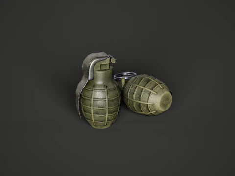 Type 86p China Hand Grenade 3D Model