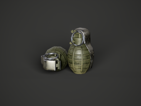 Китайская ручная граната Тип 86п 3D Модель