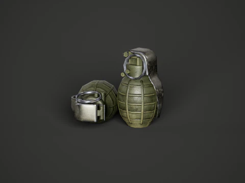 Type 86p China Hand Grenade 3D Model