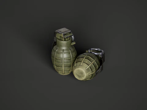 Type 86p China Hand Grenade 3D Model