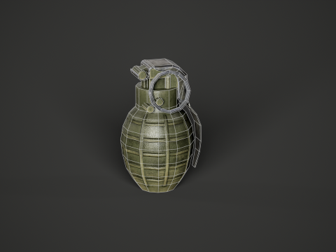 Китайская ручная граната Тип 86п 3D Модель