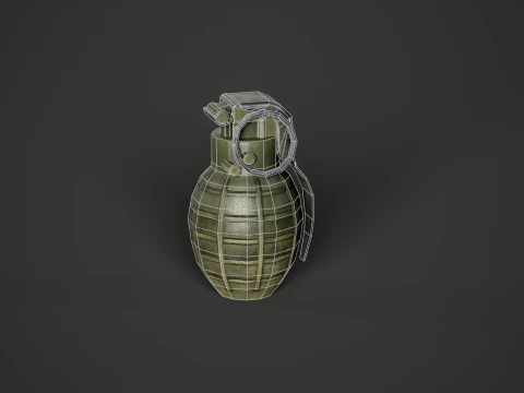 Type 86p China Hand Grenade 3D Model